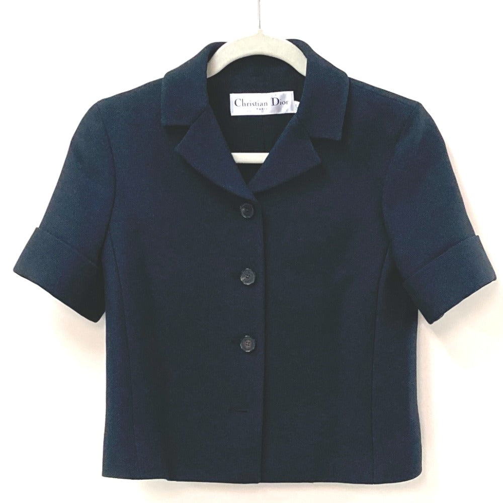 Dior 221V23A1162 2022年モデル テーラード ショートスリーブ ジャケット アパレル ジャケット ウール レディース ブラック
