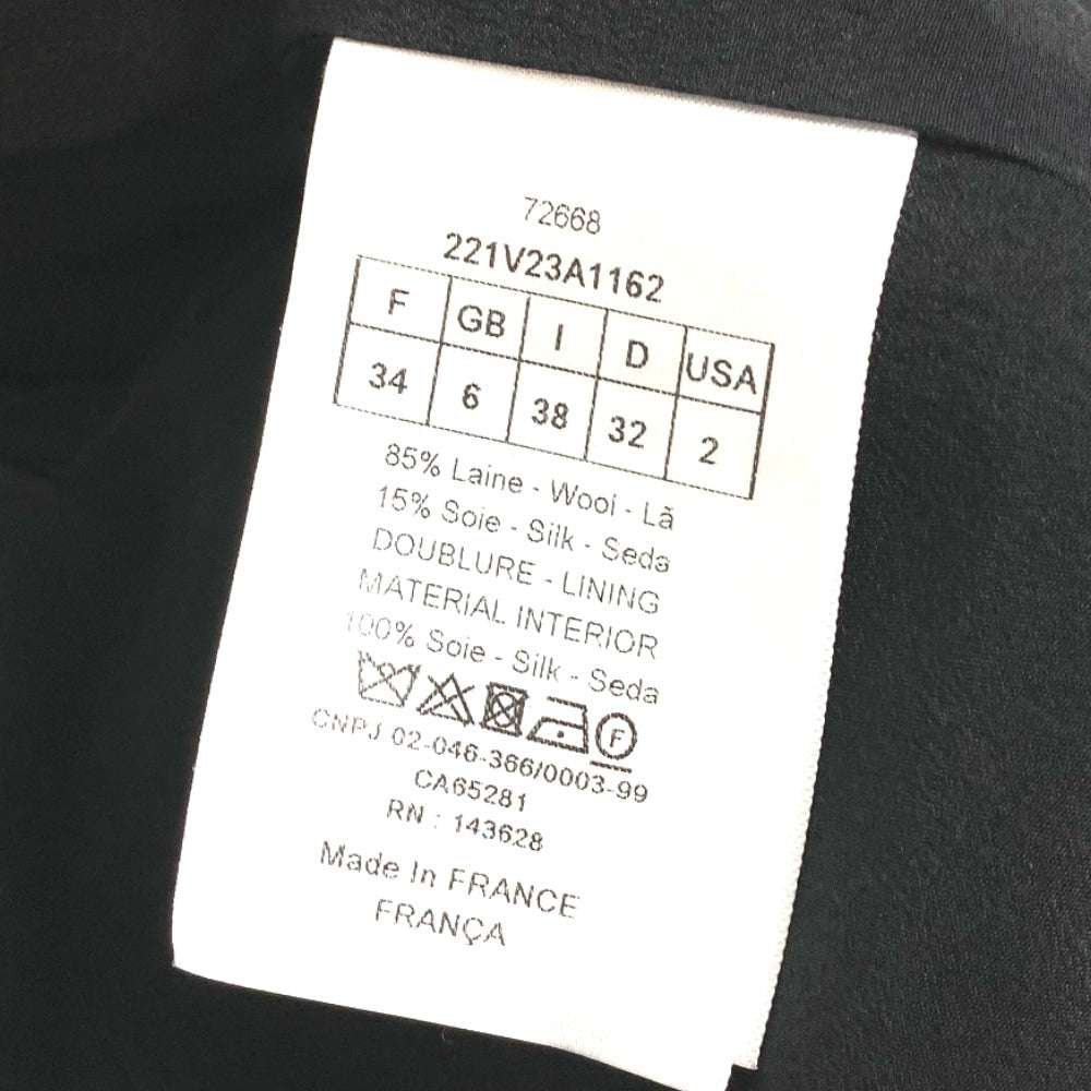 Dior 221V23A1162 2022年モデル テーラード ショートスリーブ ジャケット アパレル ジャケット ウール レディース ブラック