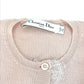 Dior lace knit cardigan, long-sleeved, cashmere, women's, pink