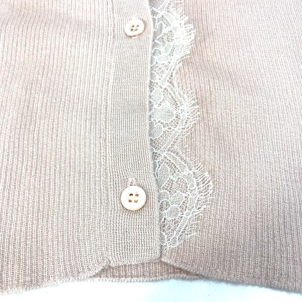 Dior lace knit cardigan, long-sleeved, cashmere, women's, pink