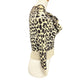 Christian Dior 154S02AM006 Leopard Print Ribbon Cashmere Sweater for Women, Brown
