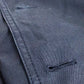 DIOR HOMME Men's Black Double-Breasted Cotton Trench Coat with Belt
