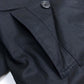 DIOR HOMME Men's Black Double-Breasted Cotton Trench Coat with Belt