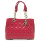 Dior M0955PVR Cannage Soft Enamel Lady Dior Bag Chain Shoulder Bag Tote Handbag Patent Leather Women's Pink