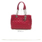 Dior M0955PVR Cannage Soft Enamel Lady Dior Bag Chain Shoulder Bag Tote Handbag Patent Leather Women's Pink