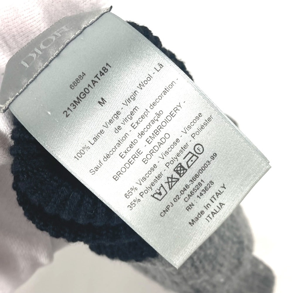 Dior 213MG01AT481 バイカラー CDロゴ グローブ アクセサリー 手袋 ウール メンズ グレー - brandshop-reference