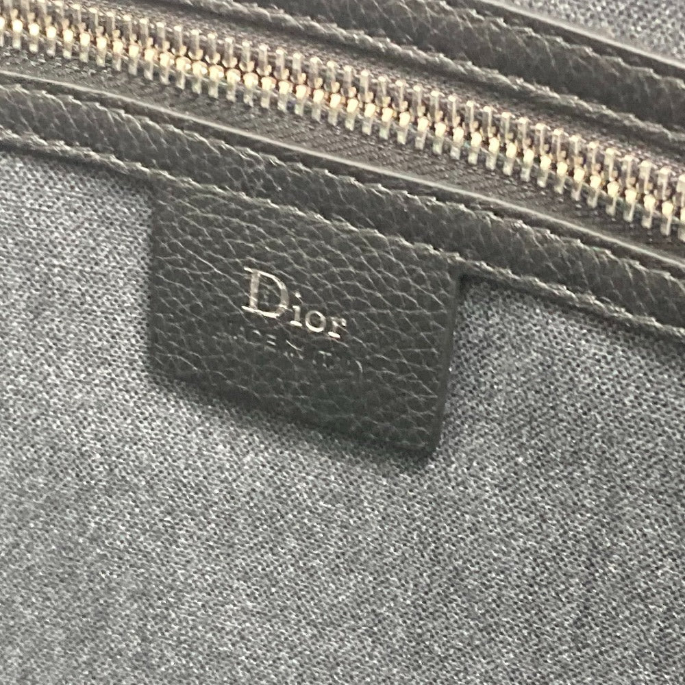 DIOR HOMME Handbag Tote Bag Logo Bag Business Bag Leather Men's Black