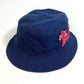 Dior Kenny Scharf Bucket Hat with Embroidered Tiger Patch, Unisex, Blue, Cotton