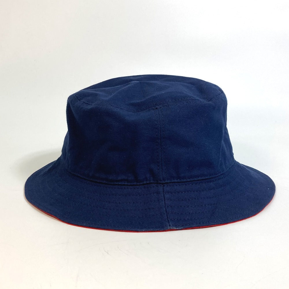Dior Kenny Scharf Bucket Hat with Embroidered Tiger Patch, Unisex, Blue, Cotton