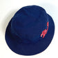 Dior Kenny Scharf Bucket Hat with Embroidered Tiger Patch, Unisex, Blue, Cotton