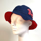 Dior Kenny Scharf Bucket Hat with Embroidered Tiger Patch, Unisex, Blue, Cotton