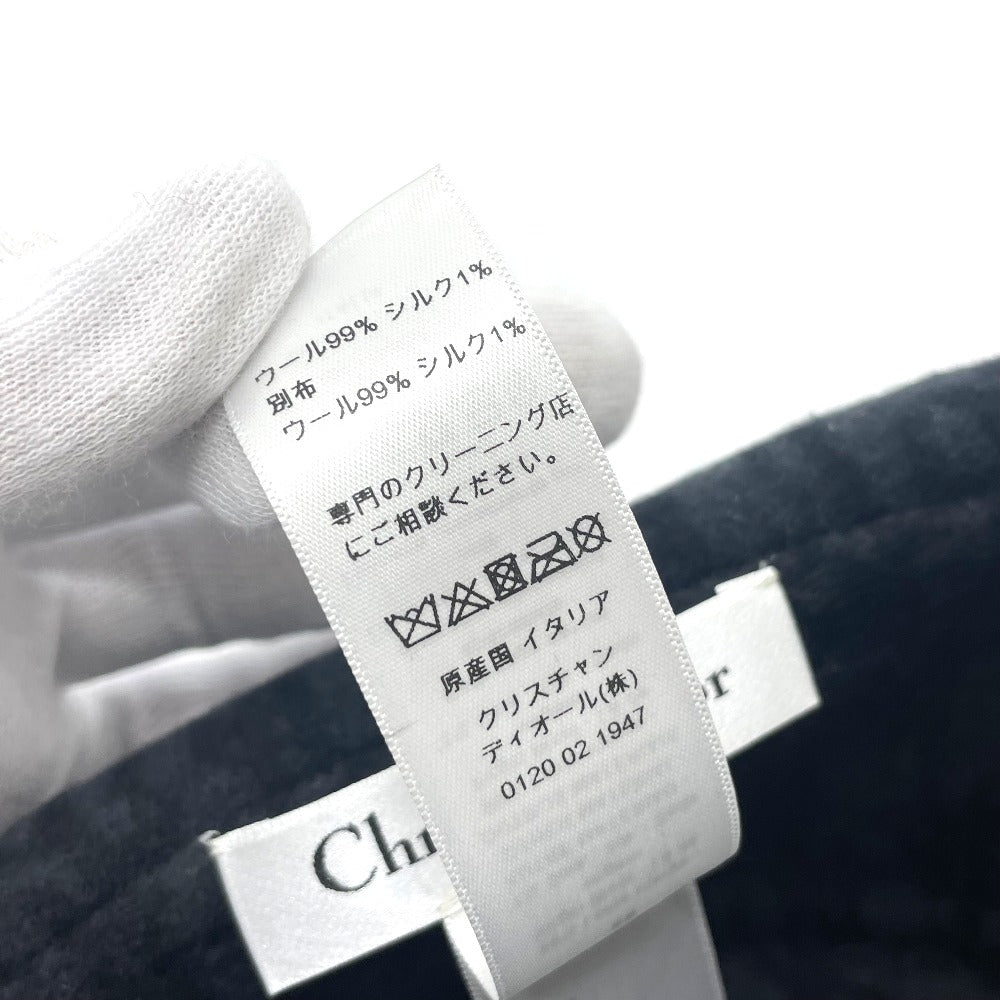 Dior 11DCH923I100 オブリーク CHIC ボブハット 帽子 ヘッドウェア ファッション小物 ハット ウール レディース ブラック