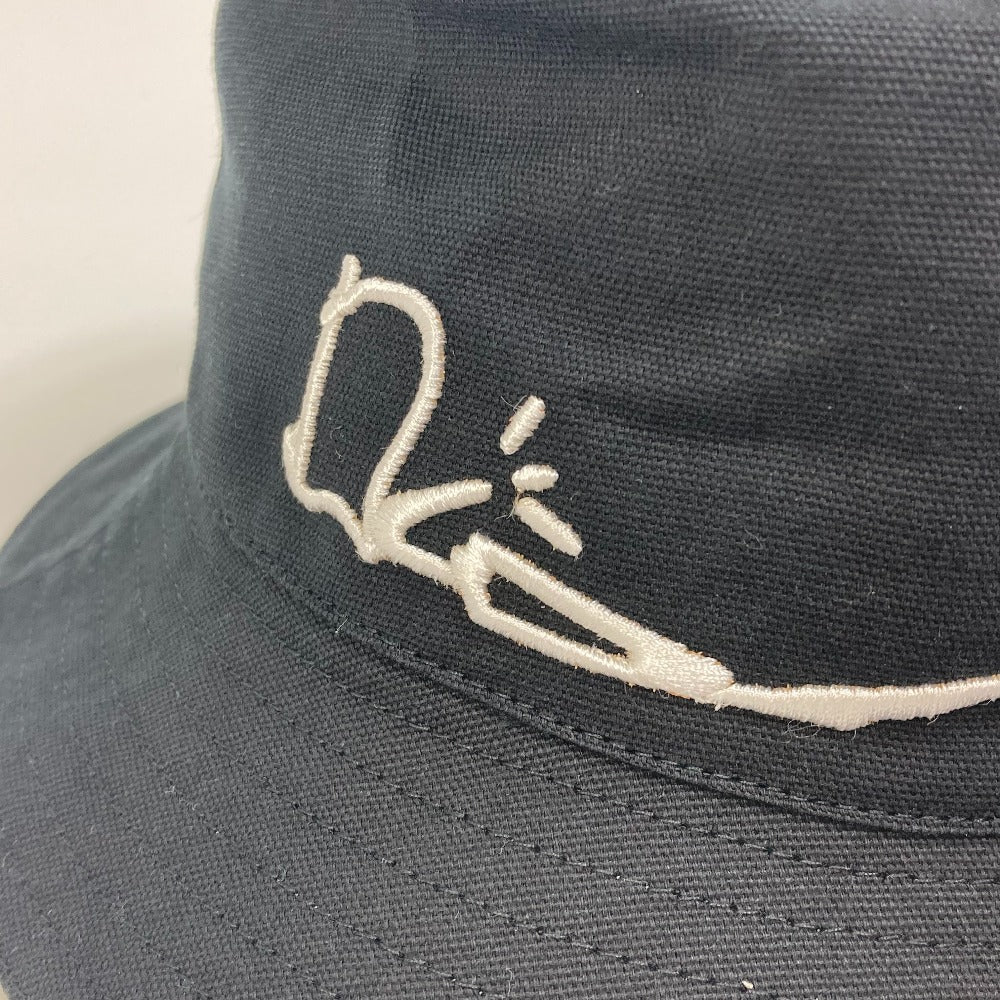 Dior 033C906U4511 Travis Scott Cactus Jack Dior Bob Hat, Unisex, Cotton, Black