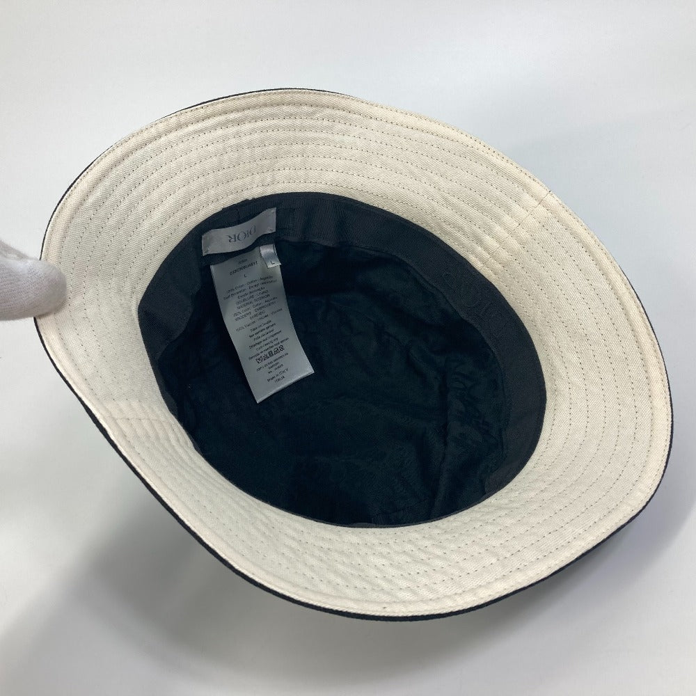 Dior 033C906U4511 Travis Scott Cactus Jack Dior Bob Hat, Unisex, Cotton, Black