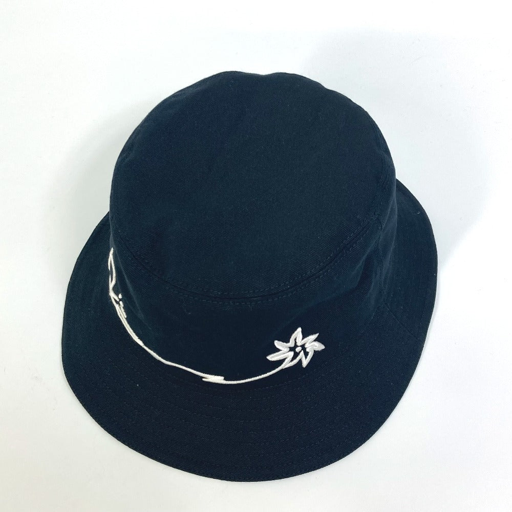 Dior 033C906U4511 Travis Scott Cactus Jack Dior Bob Hat, Unisex, Cotton, Black