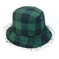 Dior 95TDD923G142 Oblique Check Bucket Hat with Tulle and Veil, Polyester, Women's, Green