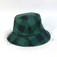 Dior 95TDD923G142 Oblique Check Bucket Hat with Tulle and Veil, Polyester, Women's, Green