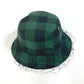 Dior 95TDD923G142 Oblique Check Bucket Hat with Tulle and Veil, Polyester, Women's, Green