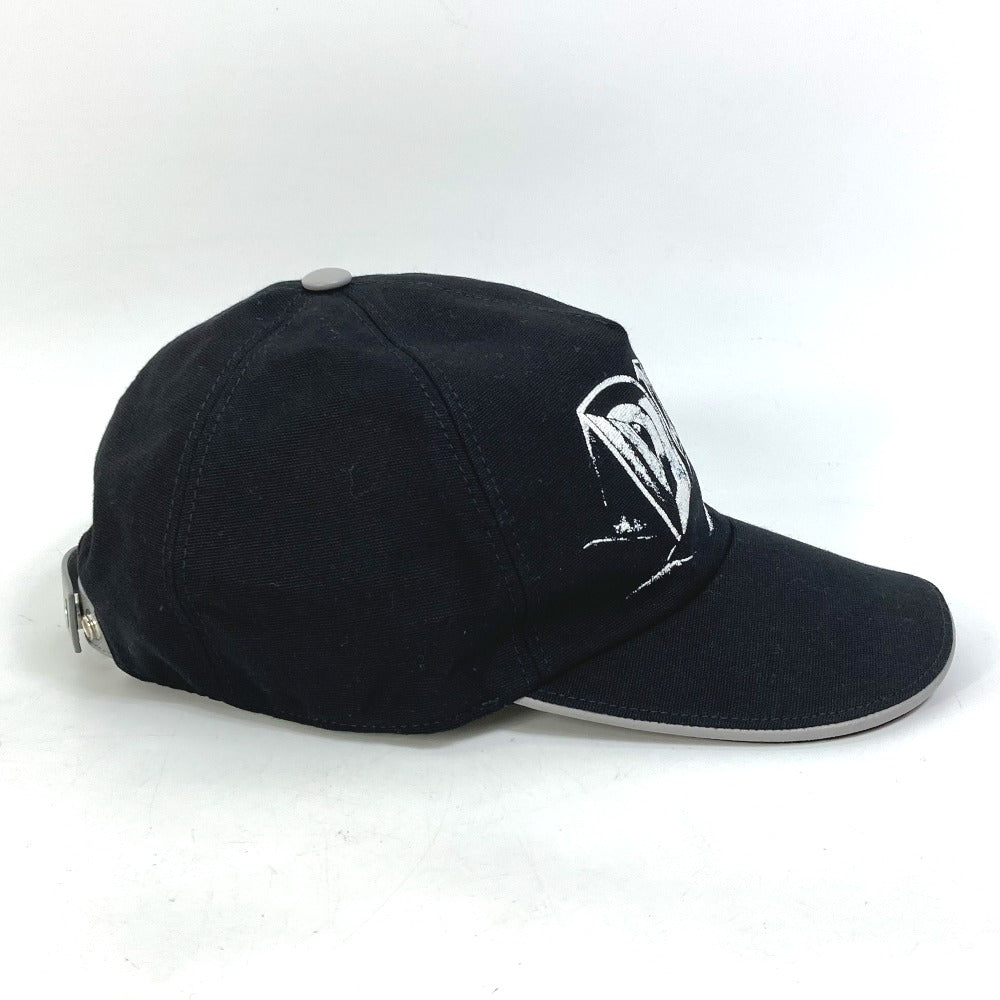 Dior 243C904I4511 Logo Print Baseball Cap, Cotton, Men's, Black