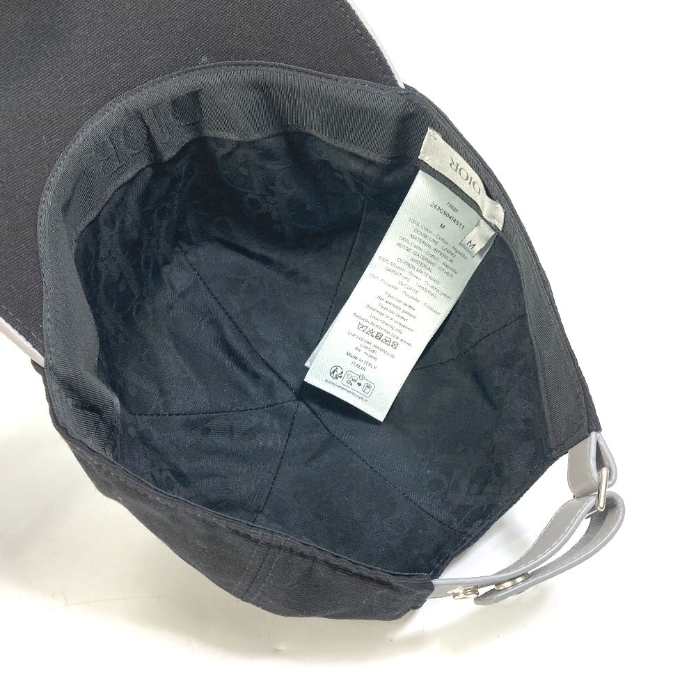 Dior 243C904I4511 Logo Print Baseball Cap, Cotton, Men's, Black