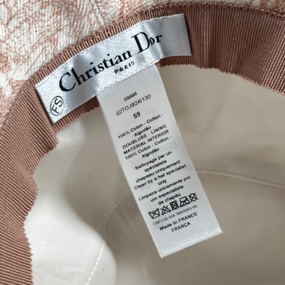 Dior 02TOJ924I130 ハット帽 帽子 バケットハット ボブハット トワルドゥジュイ ハット コットン レディース ピンク