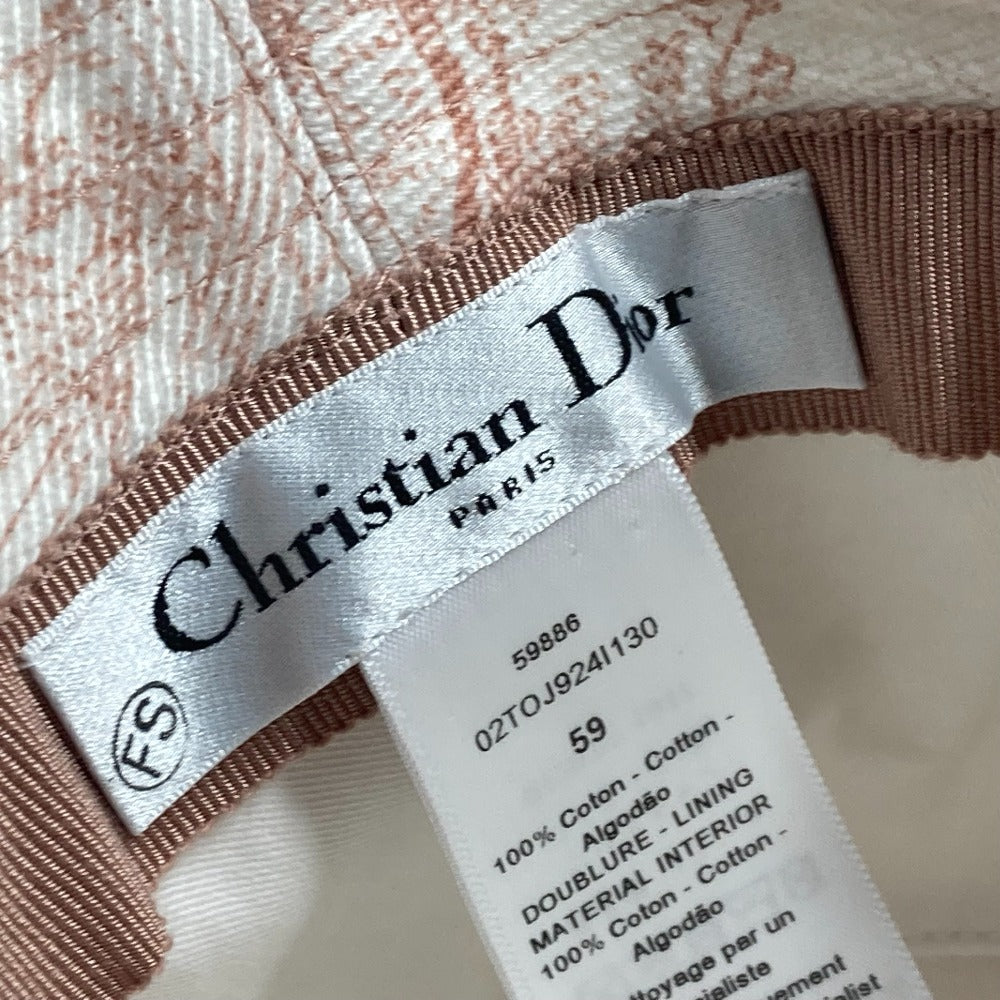 Dior 02TOJ924I130 ハット帽 帽子 バケットハット ボブハット トワルドゥジュイ ハット コットン レディース ピンク