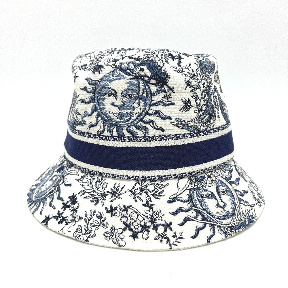 Dior 42TFS923X131 D-BOBBY ロゴ刺繍 ジャガード 帽子 アパレル小物 帽子 キャンバス レディース ホワイト