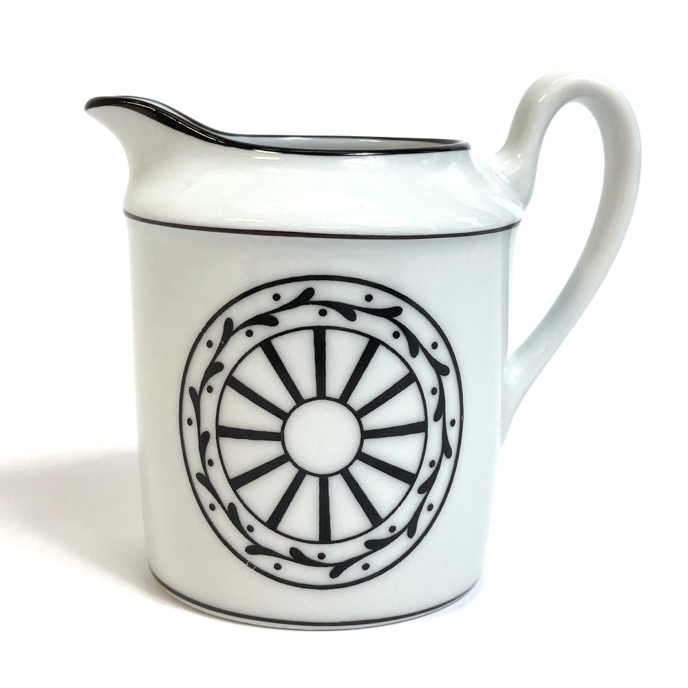 Dior Monsieur Dior Creamer Milk Pitcher Glass Ceramic Unisex White x Black