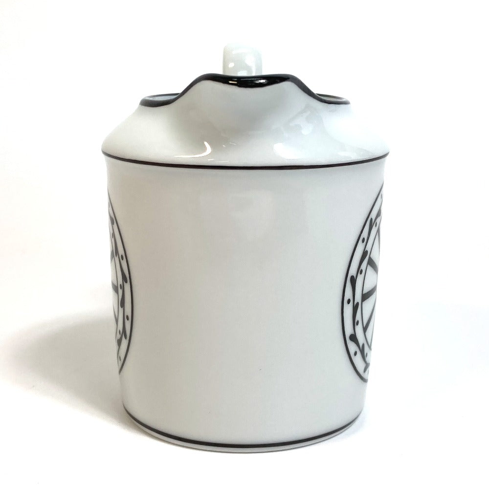 Dior Monsieur Dior Creamer Milk Pitcher Glass Ceramic Unisex White x Black