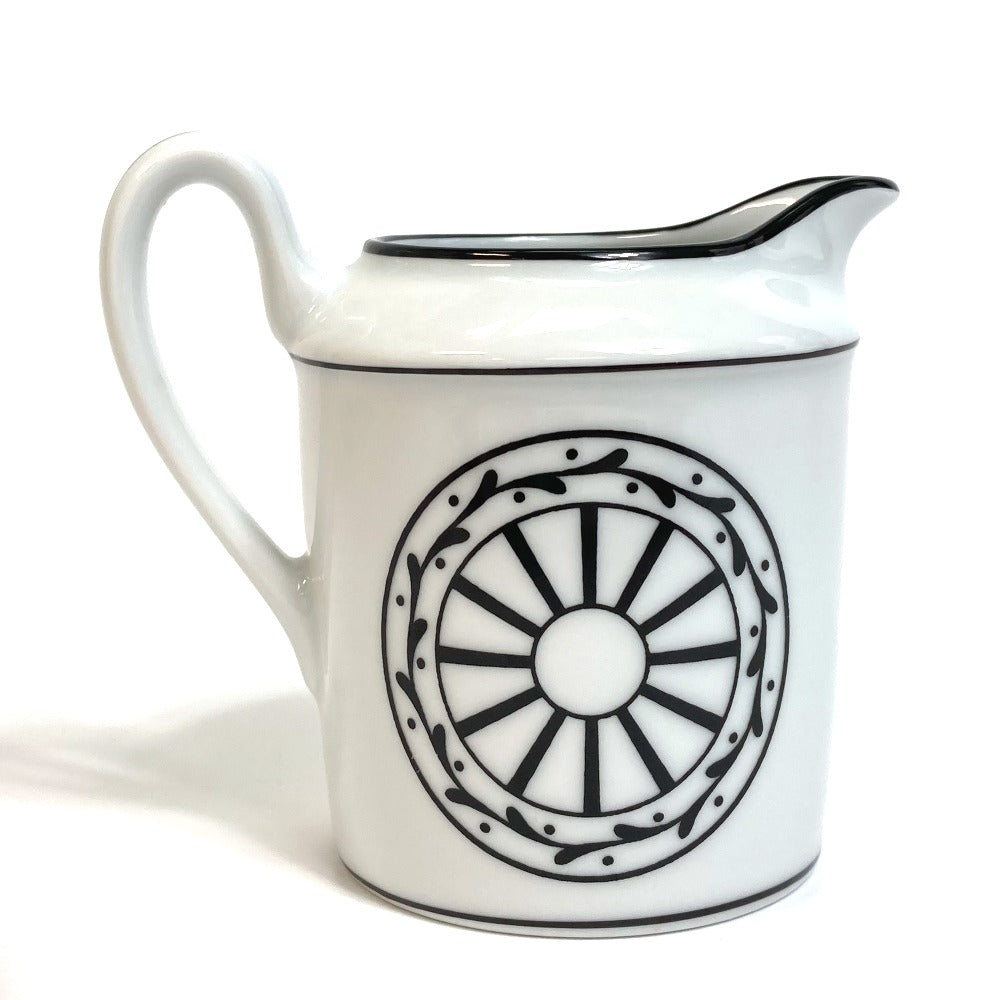 Dior Monsieur Dior Creamer Milk Pitcher Glass Ceramic Unisex White x Black