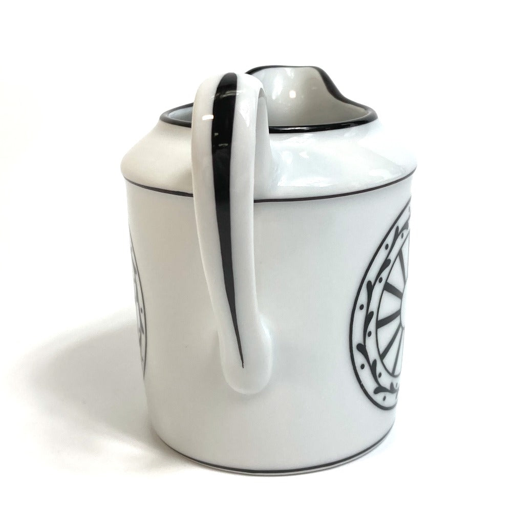 Dior Monsieur Dior Creamer Milk Pitcher Glass Ceramic Unisex White x Black