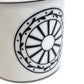 Dior Monsieur Dior Creamer Milk Pitcher Glass Ceramic Unisex White x Black