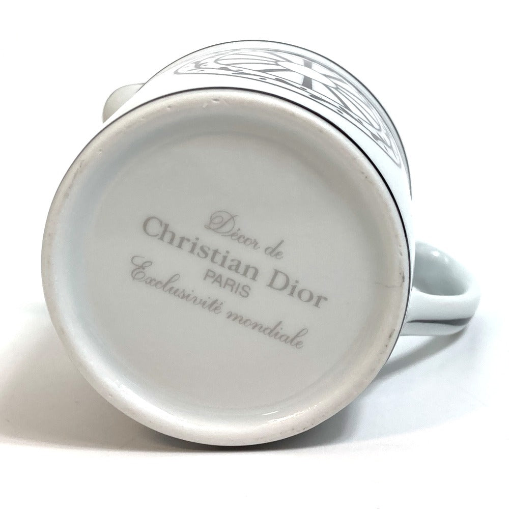 Dior Monsieur Dior Creamer Milk Pitcher Glass Ceramic Unisex White x Black