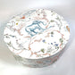 Dior HYJ03CEB0L_C970 Baby Gift Set, Toile de Jouy Kids Bowl &amp; Spoon Set, Ceramic, White