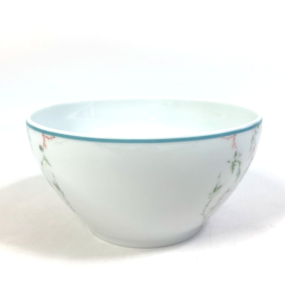 Dior HYJ03CEB0L_C970 Baby Gift Set, Toile de Jouy Kids Bowl &amp; Spoon Set, Ceramic, White