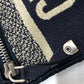 Dior Oblique Flat Bag, Crossbody Bag, Shoulder Bag, Jacquard, Women's, Navy