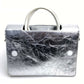 Christian Dior DIOREVER Diorever 2-Way Handbag in Metallic Silver Leather for Women