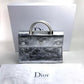 Christian Dior DIOREVER Diorever 2-Way Handbag in Metallic Silver Leather for Women