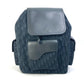 Dior 1ADBA161YKS 23SS Saddle Oblique Backpack, Canvas/Leather, Men's, Navy