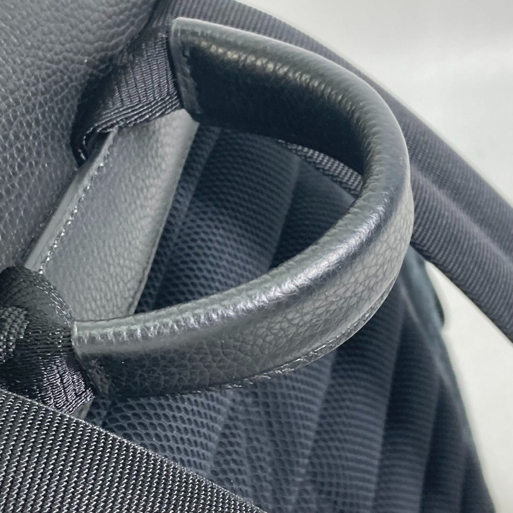 Dior 1ADBA161YKS 23SS Saddle Oblique Backpack, Canvas/Leather, Men's, Navy