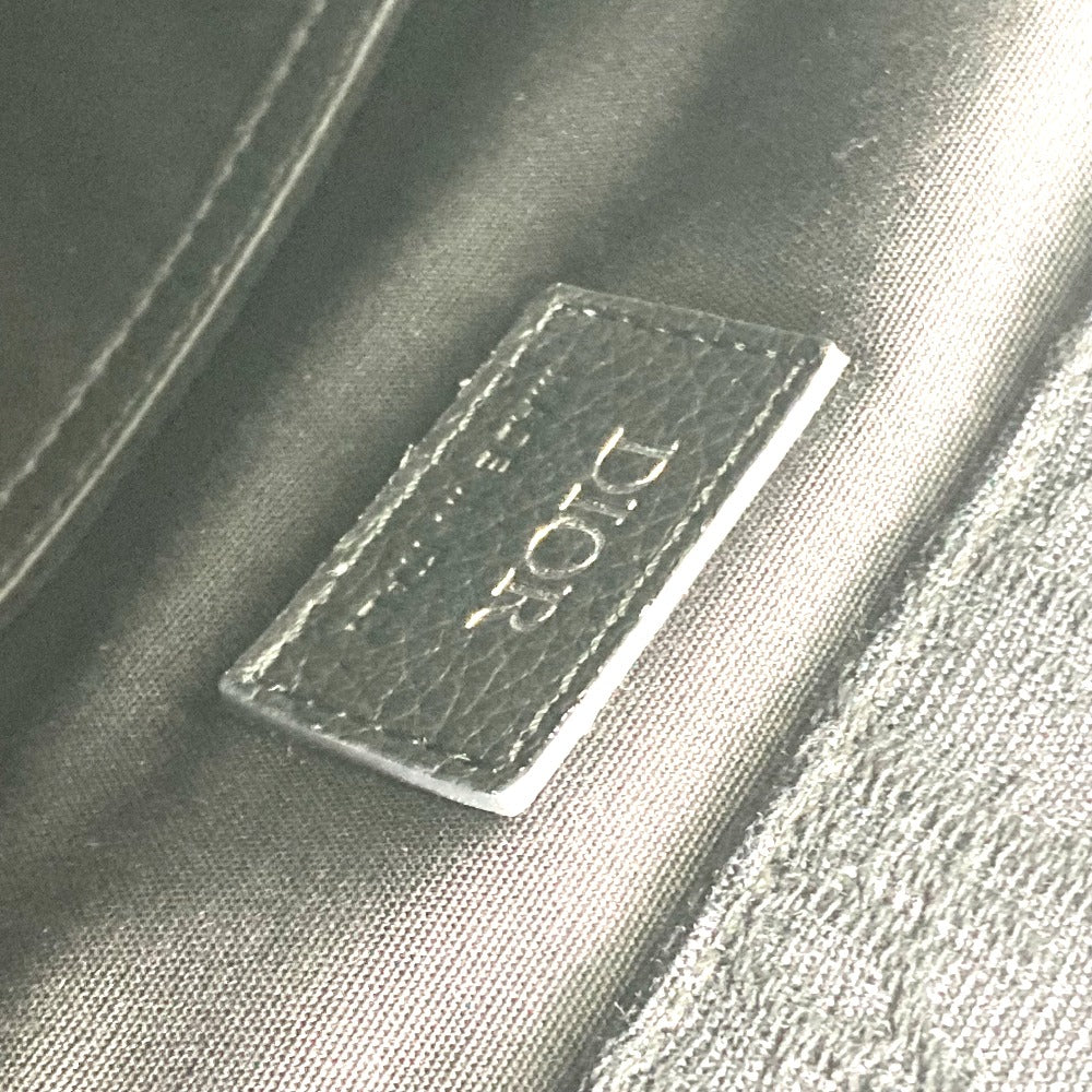 Dior 1ADBA161YKS 23SS Saddle Oblique Backpack, Canvas/Leather, Men's, Navy