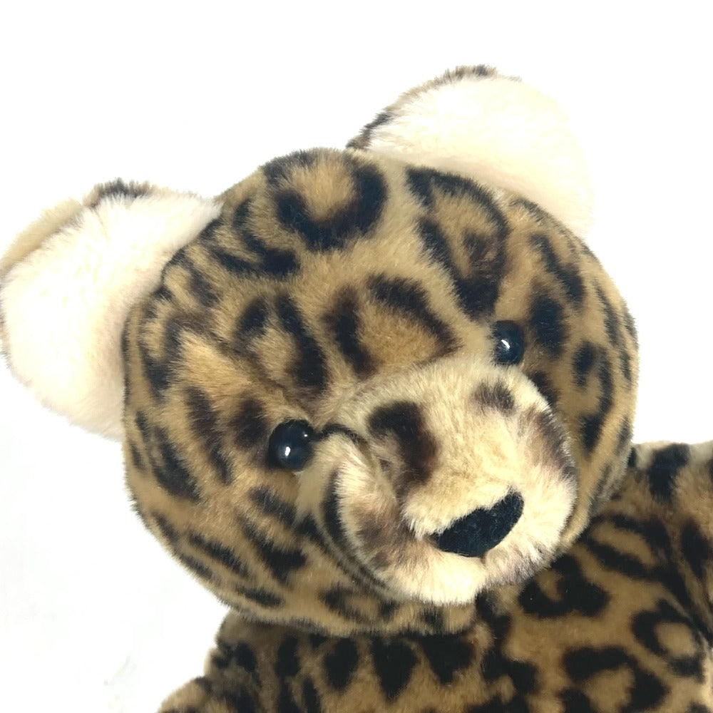 Dior 人形 ベア クマ 熊 インテリア レオパード 豹 ヒョウ柄 テディベア ぬいぐるみ コットン キッズ ブラウン