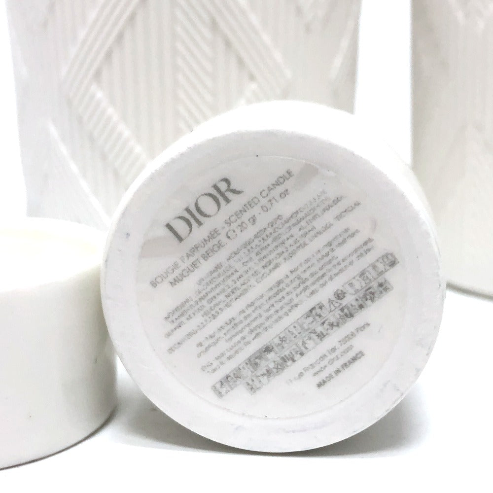 Dior キャンドル セット 2点セット 雑貨 陶器 ユニセックス ホワイト
