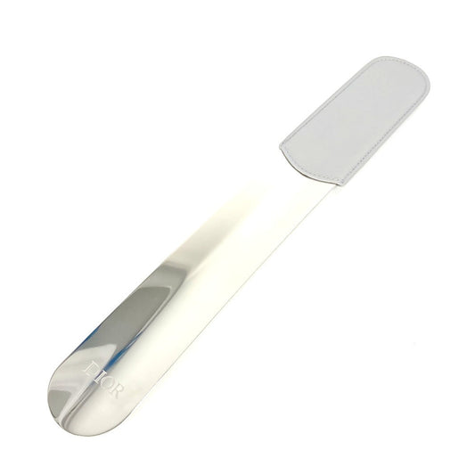 Dior Logo Diamond Shoehorn, Interior Shoehorn, Leather, Unisex, Gray