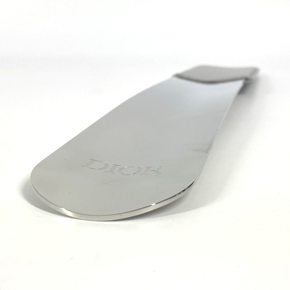 Dior Logo Diamond Shoehorn, Interior Shoehorn, Leather, Unisex, Gray