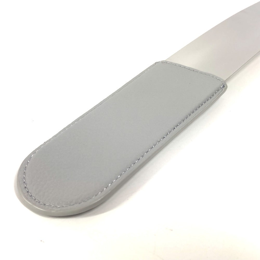 Dior Logo Diamond Shoehorn, Interior Shoehorn, Leather, Unisex, Gray