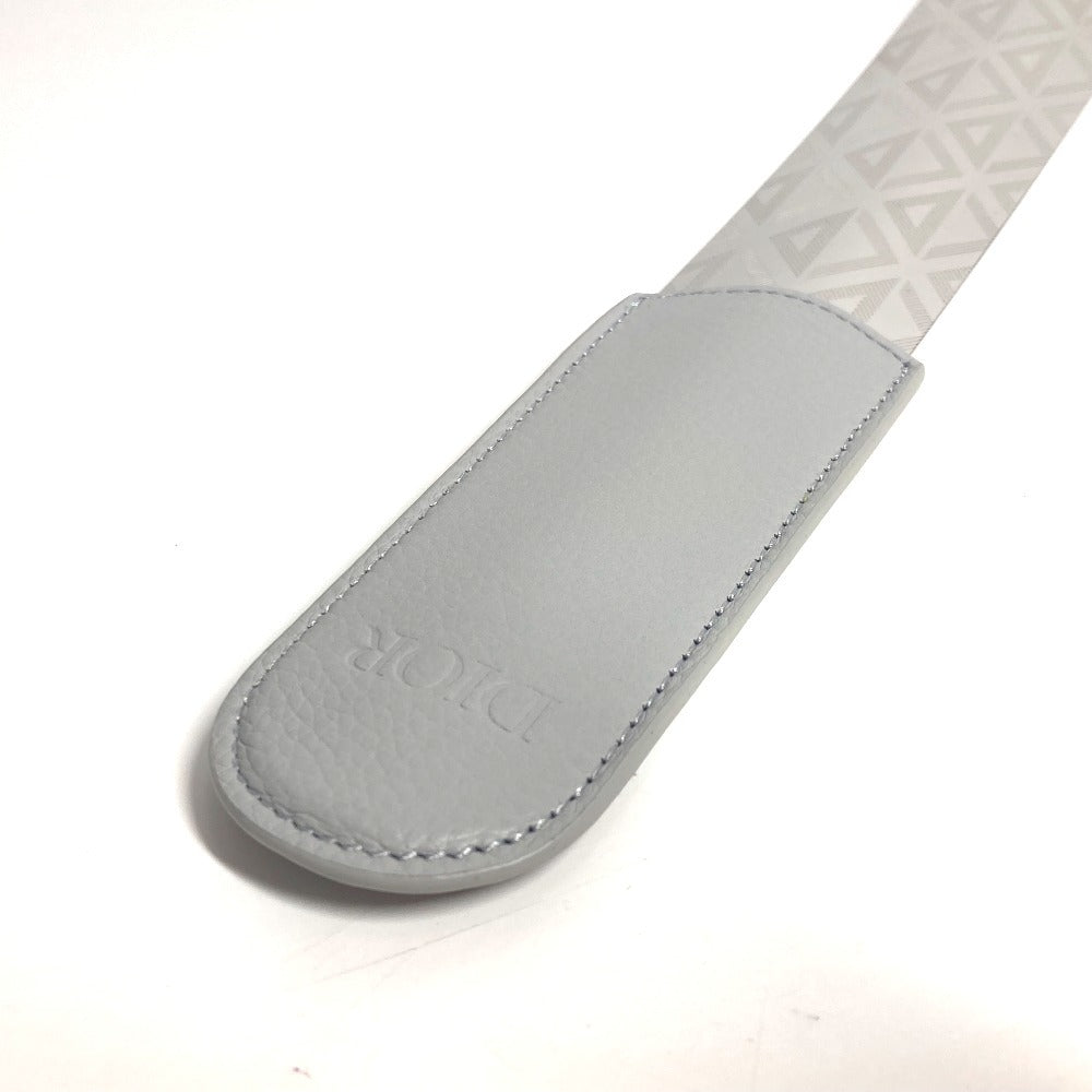 Dior Logo Diamond Shoehorn, Interior Shoehorn, Leather, Unisex, Gray