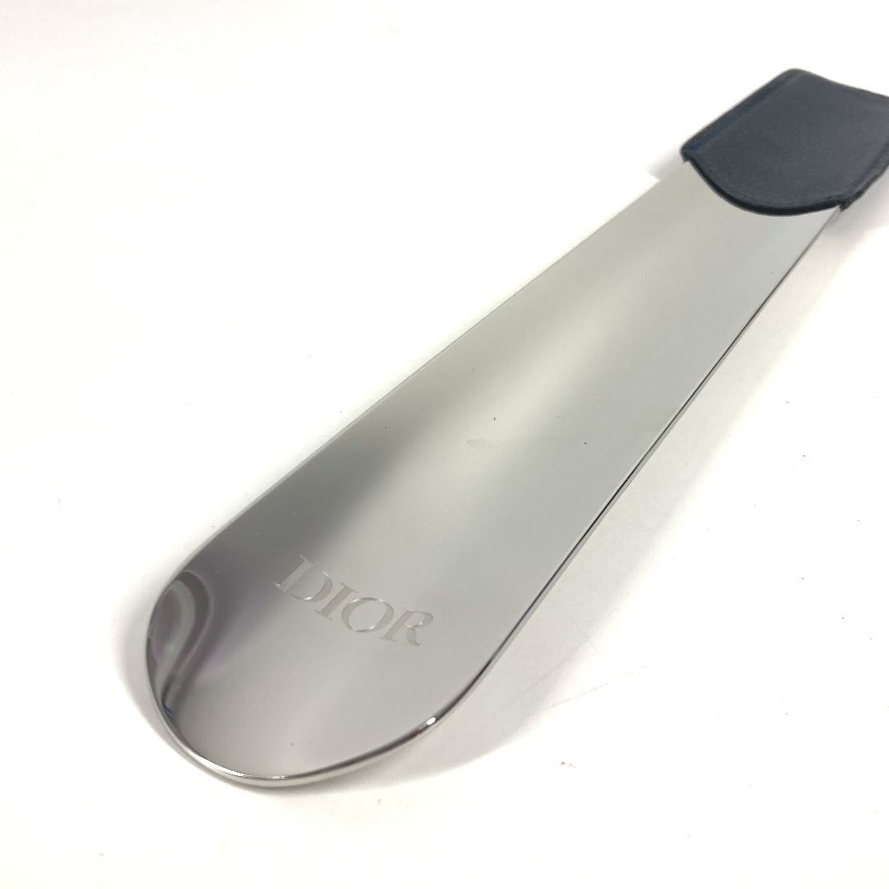 Dior logo shoehorn, interior shoehorn, leather, unisex, navy