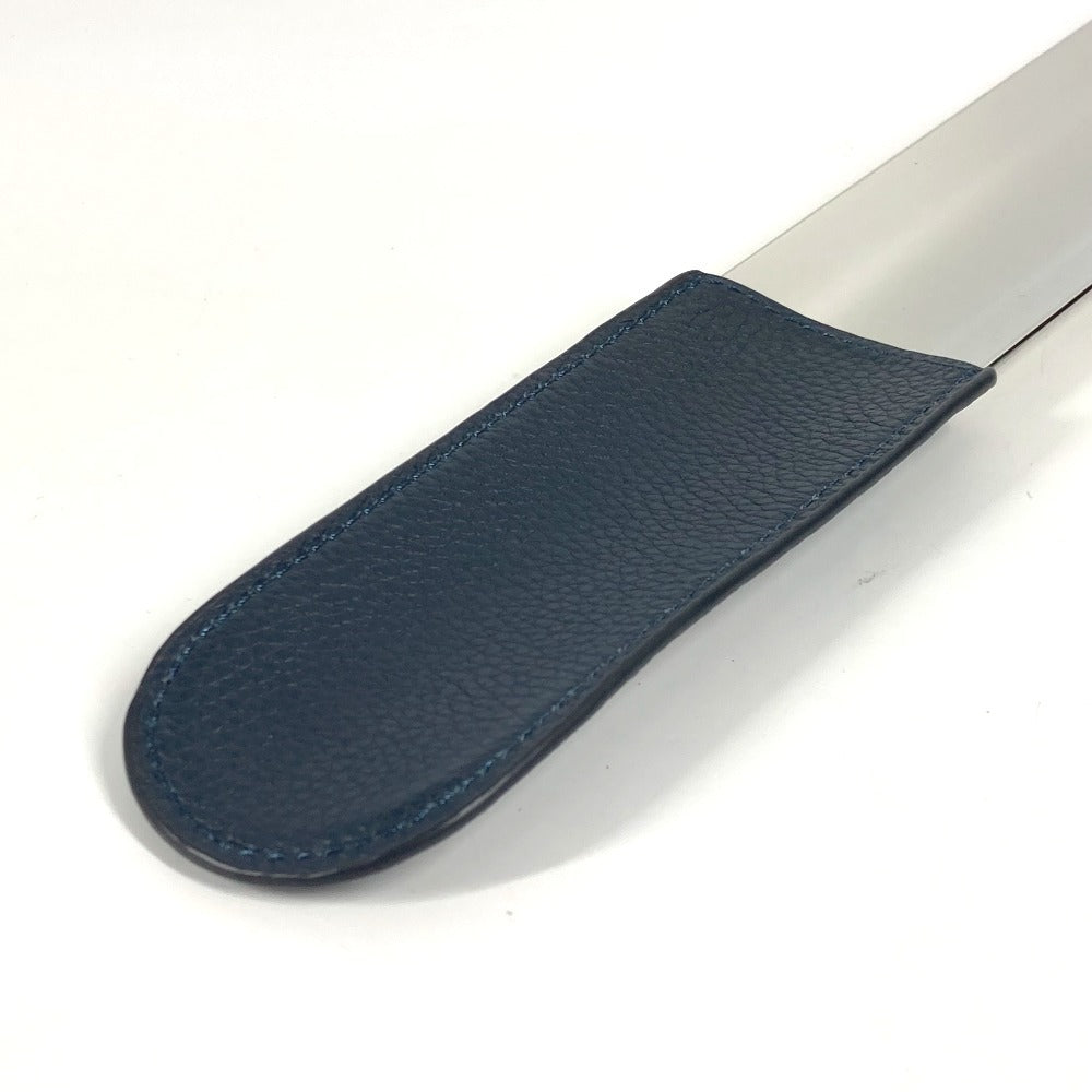 Dior logo shoehorn, interior shoehorn, leather, unisex, navy