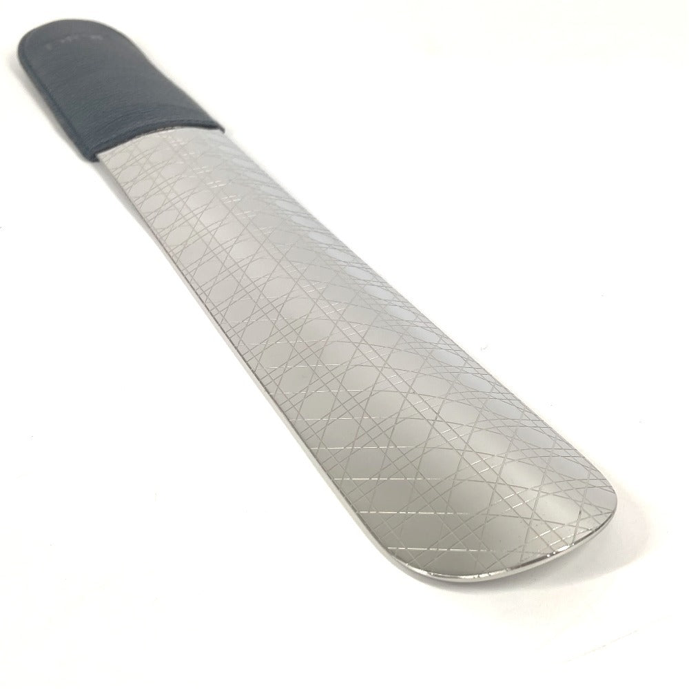 Dior logo shoehorn, interior shoehorn, leather, unisex, navy